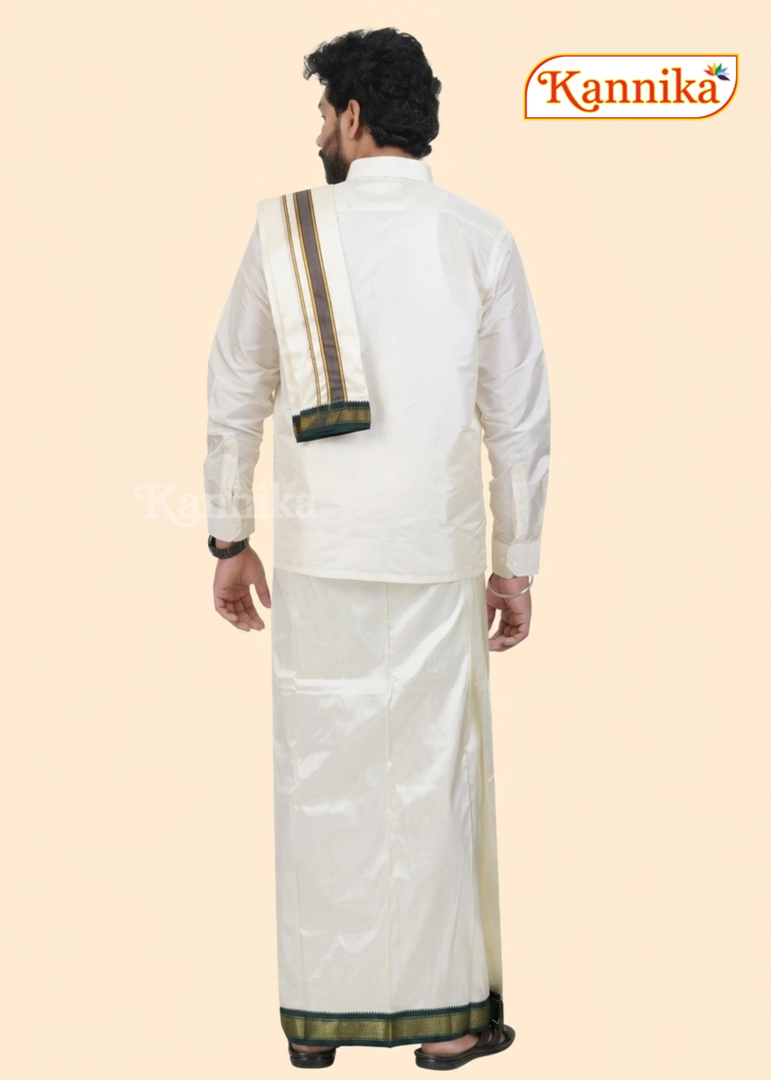 Korvai Silk Dhoti 5 Kan a ethnic wear for men | kannika