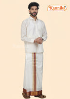 Korvai Silk Dhoti 13Kan a ethnic wear for men | kannika