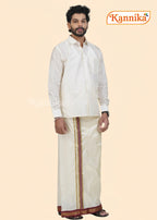 Korvai Silk Dhoti 5 Kan a ethnic wear for men | kannika