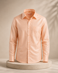 Premium Men's Cotton Shirt – Regular Fit | Full Sleeve | Comfortable Everyday Wear-orange