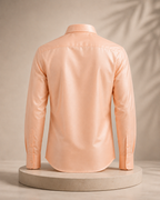 Premium Men's Cotton Shirt – Regular Fit | Full Sleeve | Comfortable Everyday Wear-orange