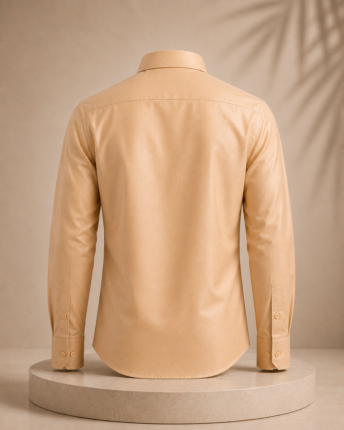 Premium Men's Cotton Shirt – Regular Fit | Full Sleeve | Comfortable Everyday Wear | Beige