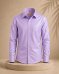 Premium Men's Cotton Shirt – Regular Fit | Full Sleeve | Comfortable Everyday Wear | Purple