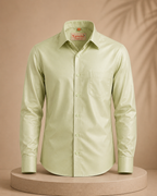 Premium Men's Cotton Shirt – Regular Fit | Full Sleeve | Comfortable Everyday Wear | Green
