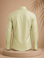 Premium Men's Cotton Shirt – Regular Fit | Full Sleeve | Comfortable Everyday Wear | Green