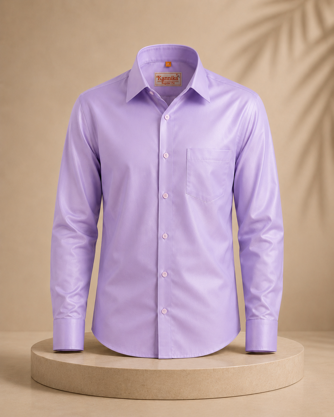 Premium Men's Cotton Shirt – Regular Fit | Full Sleeve | Comfortable Everyday Wear | Beige
